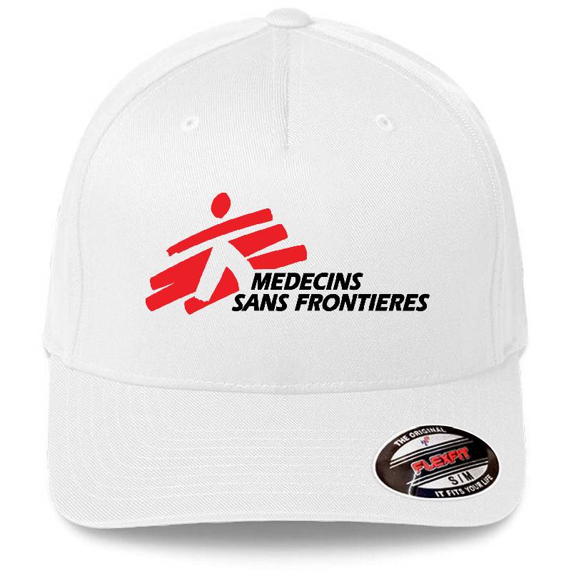 Medcins Sans Frontieres Logo Black Unisex V-Neck T-Shirts
