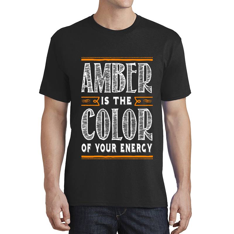 3 15 Amber Is The Color Of Your Energy Unisex V-Neck T-Shirts