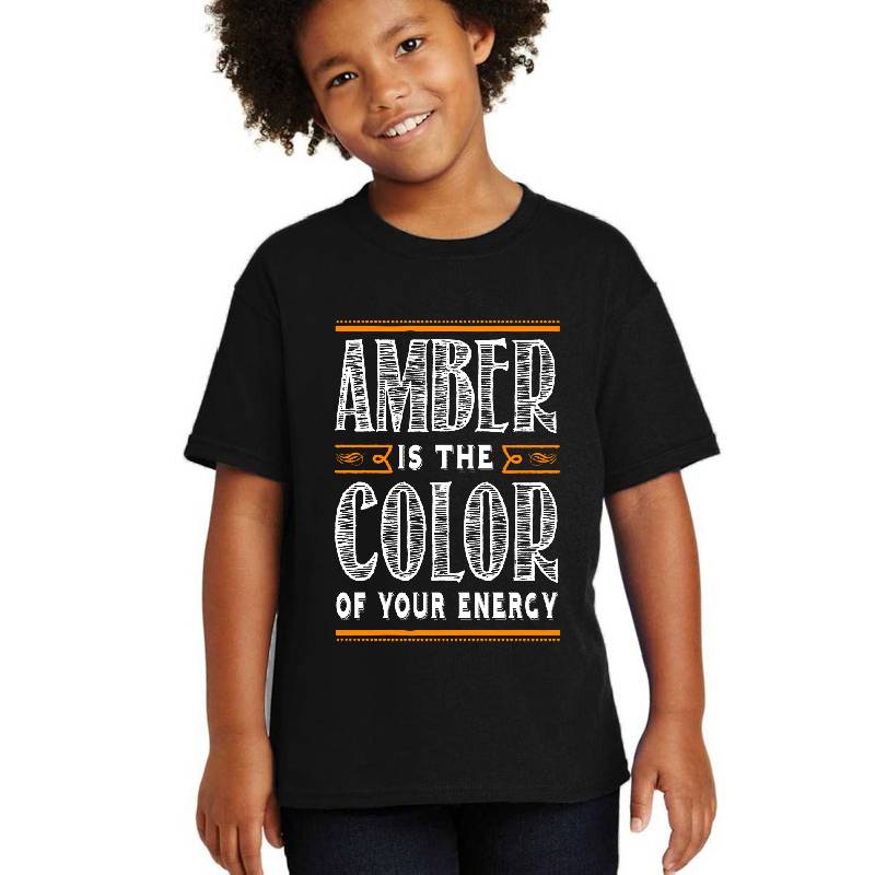 3 15 Amber Is The Color Of Your Energy Unisex V-Neck T-Shirts