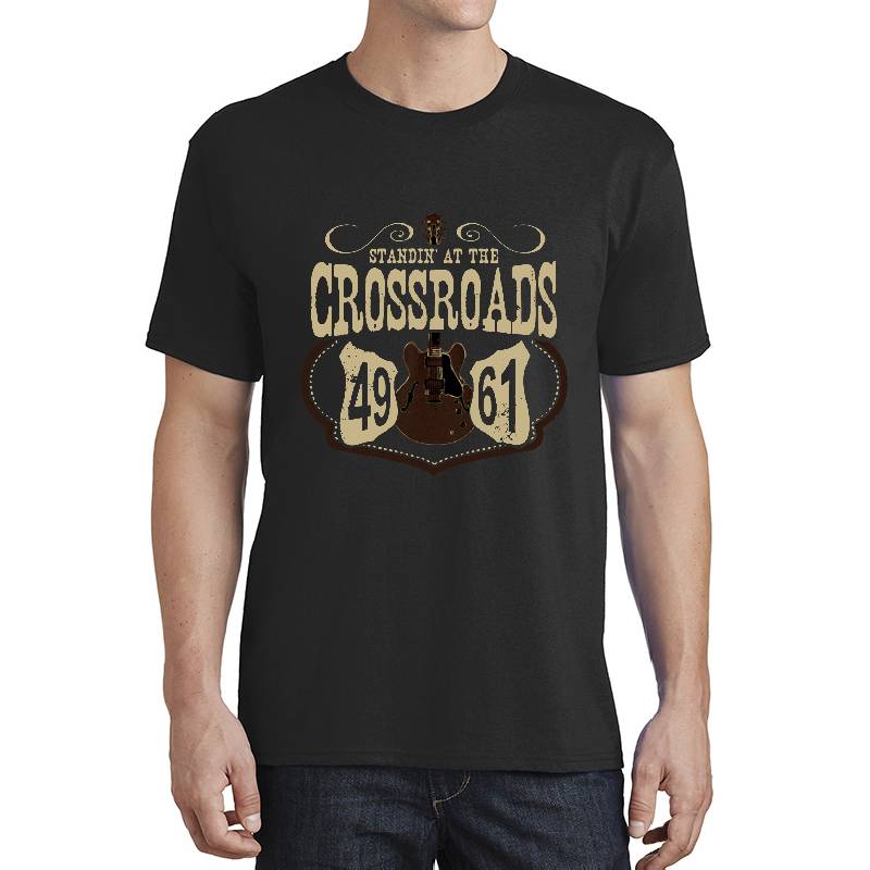 Crossroads 49 And 61 - Blues Music Unisex V-Neck T-Shirts