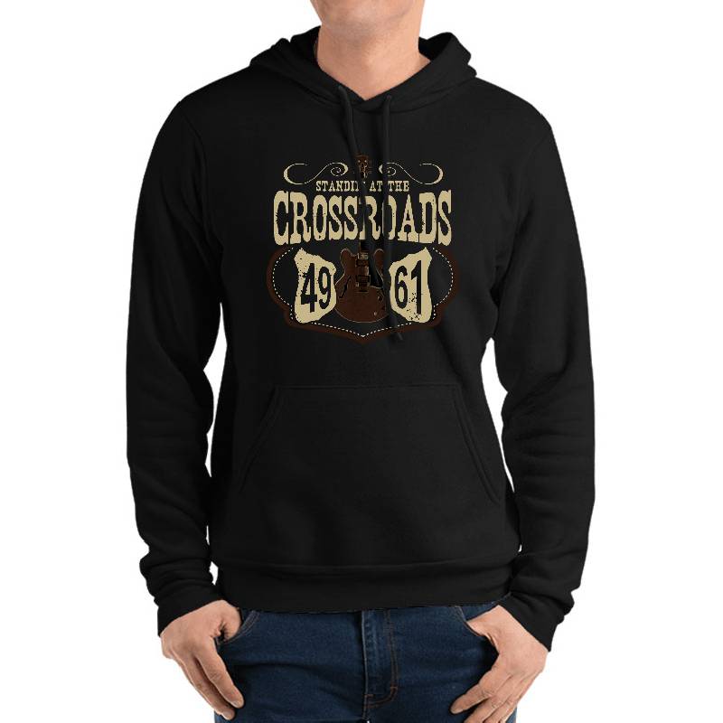 Crossroads 49 And 61 - Blues Music Unisex V-Neck T-Shirts
