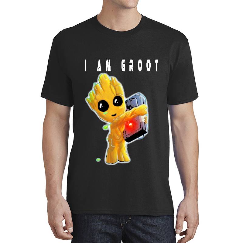 I Am Groot Guardiens Of The G-93 S Unisex V-Neck T-Shirts